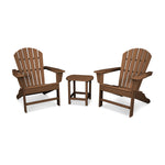 POLYWOODÂ® South Beach Adirondack 3-Piece Set - Teak