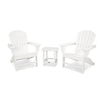 POLYWOODÂ® South Beach Adirondack 3-Piece Set - White