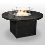 POLYWOODÂ® Round 48" Fire Pit Table - Black