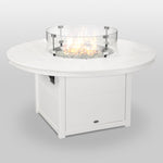 POLYWOODÂ® Round 48" Fire Pit Table - White