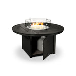 POLYWOODÂ® Round 48" Fire Pit Table - Black