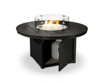 POLYWOODÂ® Round 48" Fire Pit Table - Black