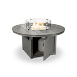 POLYWOODÂ® Round 48" Fire Pit Table - Slate Grey
