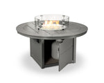 POLYWOODÂ® Round 48" Fire Pit Table - Slate Grey