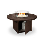 POLYWOODÂ® Round 48" Fire Pit Table - Mahogany