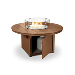 POLYWOODÂ® Round 48" Fire Pit Table - Teak