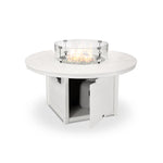 POLYWOODÂ® Round 48" Fire Pit Table - White