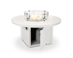 POLYWOODÂ® Round 48" Fire Pit Table - White