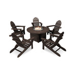 POLYWOODÂ® Round 48" Fire Pit Table - Mahogany