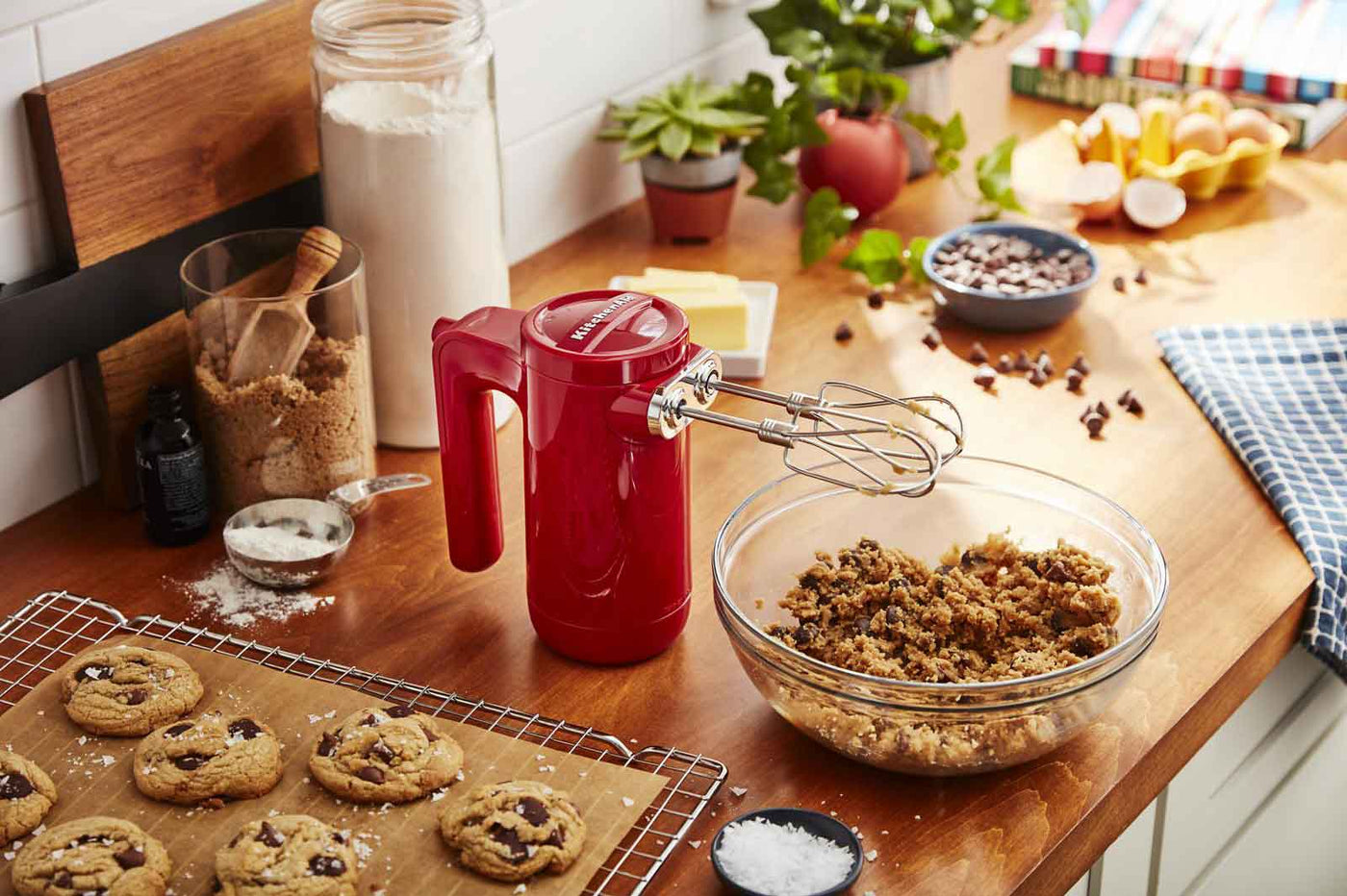 KitchenAid® Empire Red 7 Speed Cordless Hand Mixer - KHMB732ER
