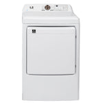 L2 White Electric Dryer with French Display (7.5 Cu. Ft) - LE52N1BWWCFR