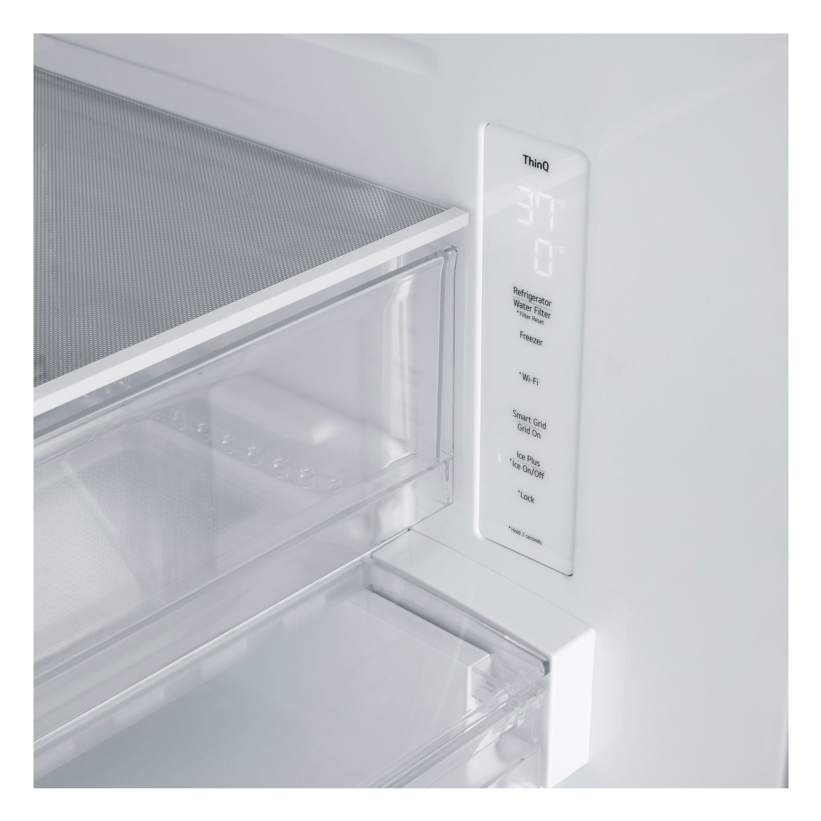 LG Smudge Resistant Stainless Steel 33” Counter-Depth MAX™ 3-Door French Door Refrigerator (20.8 Cu. Ft.) - LF21C6200S