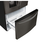 LG Smudge Resistant Black Stainless Steel 36" 28 Cu.ft French Door Refrigerator with Ice & Water Dispenser - LRFS28XBD