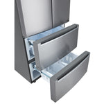 LG Smudge-Proof Stainless Steel 33" Counter Depth 4-Door Refrigerator (19 Cu.Ft.) - LRMNC1803S