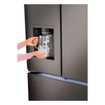 LG 26 cu. ft. Smart Counter-Depth MAX™ Black Stainless Steel French Door Refrigerator with Four Types of Ice - LRYXC2606D