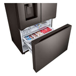 LG 26 cu. ft. Smart Counter-Depth MAX™ Black Stainless Steel French Door Refrigerator with Four Types of Ice - LRYXC2606D