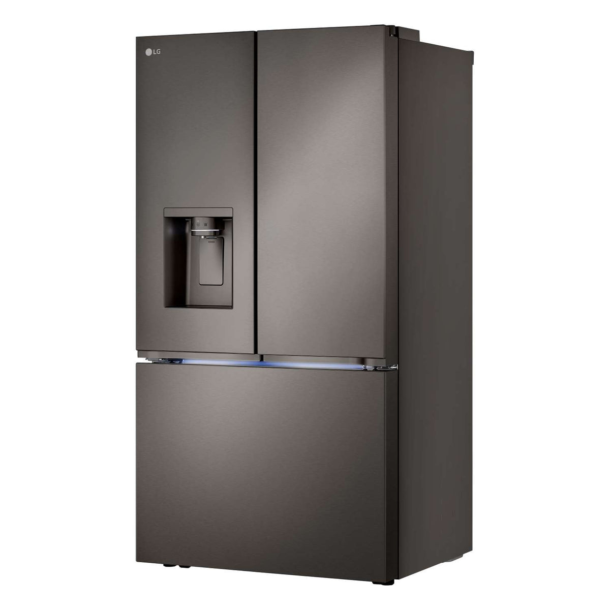 LG 26 cu. ft. Smart Counter-Depth MAX™ Black Stainless Steel French Door Refrigerator with Four Types of Ice - LRYXC2606D