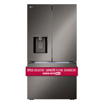 LG 26 cu. ft. Smart Counter-Depth MAX™ Black Stainless Steel French Door Refrigerator with Four Types of Ice - LRYXC2606D