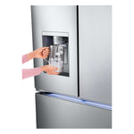 LG 26 cu. ft. Smart Counter-Depth MAX™ Stainless Steel French Door Refrigerator with Four Types of Ice - LRYXC2606S