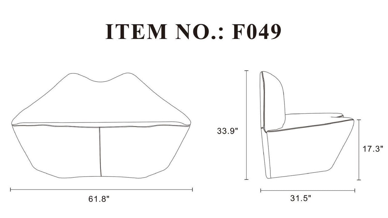Kaspi Loveseat - White