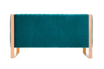 Adulis Velvet Loveseat - Aqua Blue