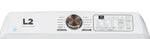 L2 White Electric Dryer with French Display (7.5 Cu. Ft) - LE52N1BWWCFR