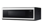 Samsung BESPOKE White Glass Over the Range Microwave (1.1 cu. ft) - ME11CB751012AC
