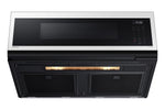 Samsung BESPOKE White Glass Over the Range Microwave (1.1 cu. ft) - ME11CB751012AC