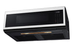 Samsung BESPOKE White Glass Over the Range Microwave (1.1 cu. ft) - ME11CB751012AC