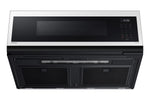 Samsung BESPOKE White Glass Over the Range Microwave (1.1 cu. ft) - ME11CB751012AC