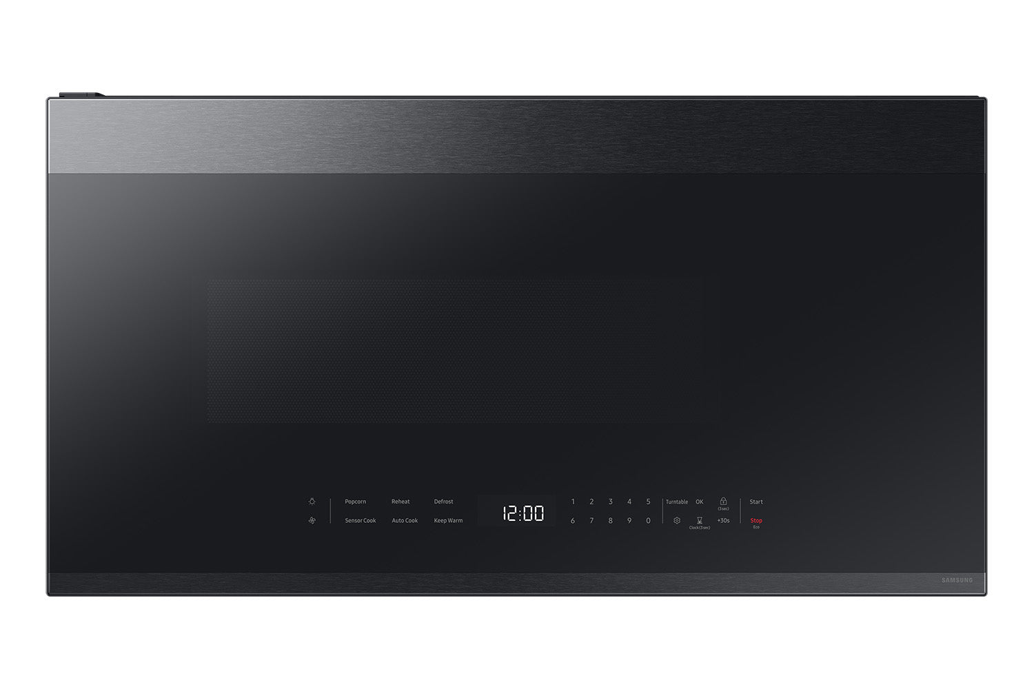 Samsung BESPOKE Matte Black Steel Over the Range Microwave with 400 CFM (2.1cu.ft.) - ME21DG6500MTAC