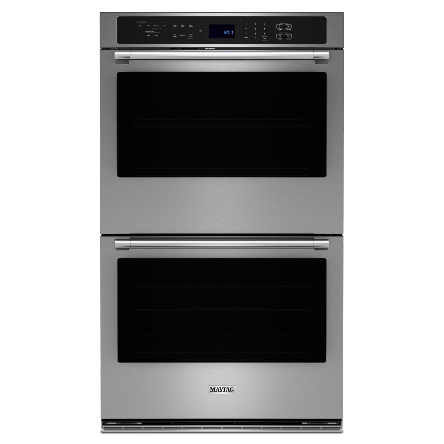 Maytag Fingerprint Resistant Stainless Steel Double Wall Oven (8.60 Cu Ft) - MOED6027LZ