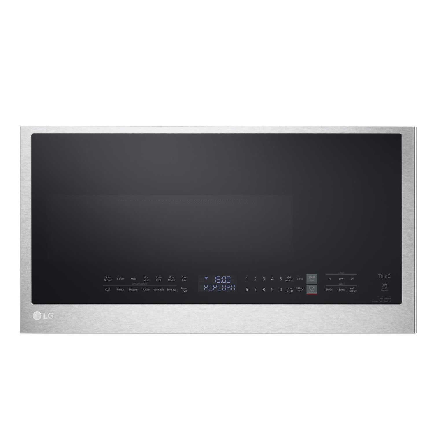 LG Smudge Resistant Stainless Steel Smart Wi-Fi Enabled Over-the-Range Microwave with EasyClean® (2.0 cu. ft.) - MVEL2033F