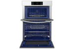 Samsung BESPOKE White Glass Combination Wall Oven (7.0 cu. ft) - NQ70CB700D12AA
