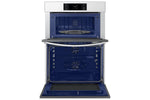 Samsung BESPOKE White Glass Combination Wall Oven (7.0 cu. ft) - NQ70CB700D12AA