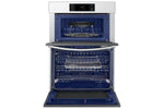 Samsung BESPOKE White Glass Combination Wall Oven (7.0 cu. ft) - NQ70CB700D12AA