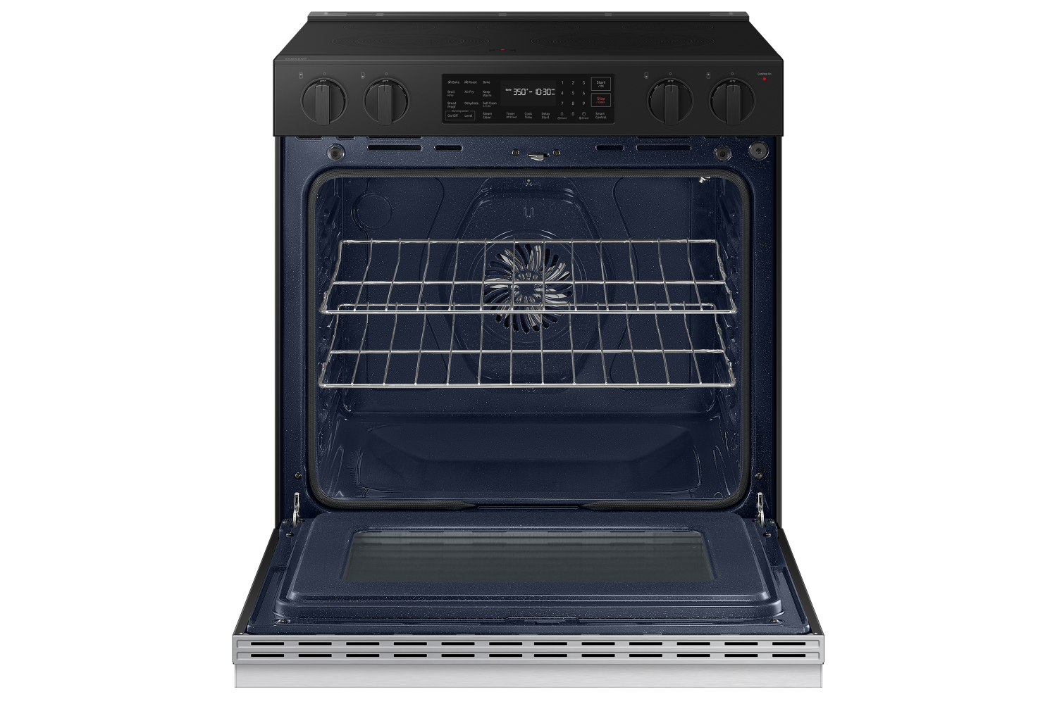 Samsung BESPOKE Stainless Steel 30" Fan Convection Slide in Range (6.3cu.ft.) - NSE6DG8300SRAC