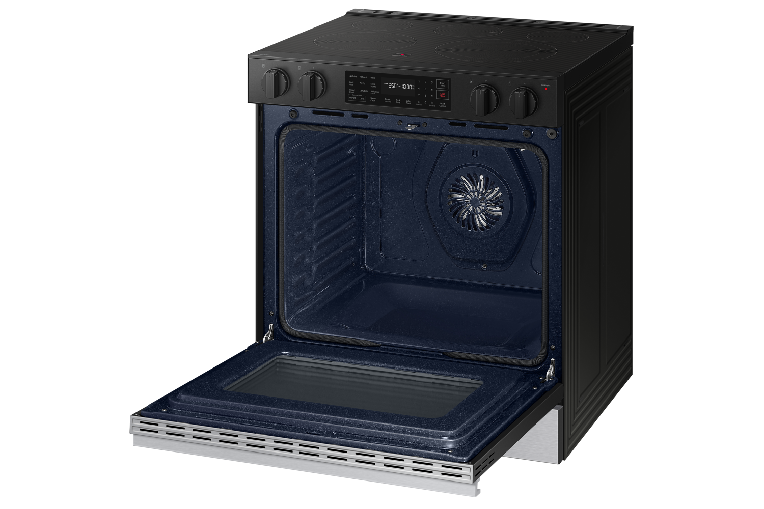 Samsung BESPOKE Stainless Steel 30" Fan Convection Slide in Range (6.3cu.ft.) - NSE6DG8300SRAC