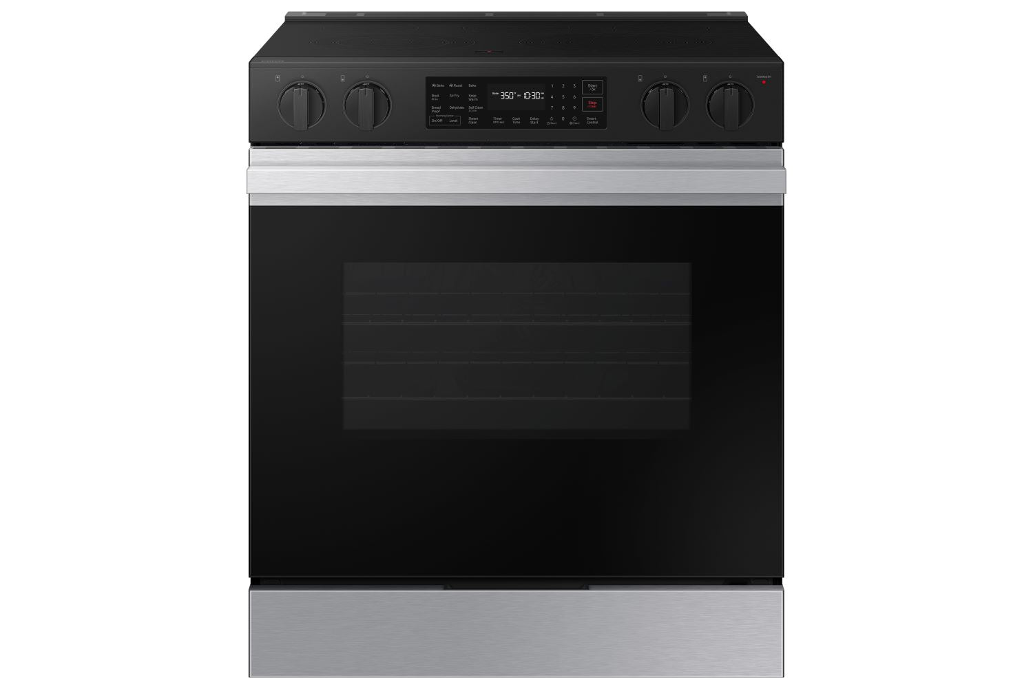 Samsung BESPOKE Stainless Steel 30" Fan Convection Slide in Range (6.3cu.ft.) - NSE6DG8300SRAC
