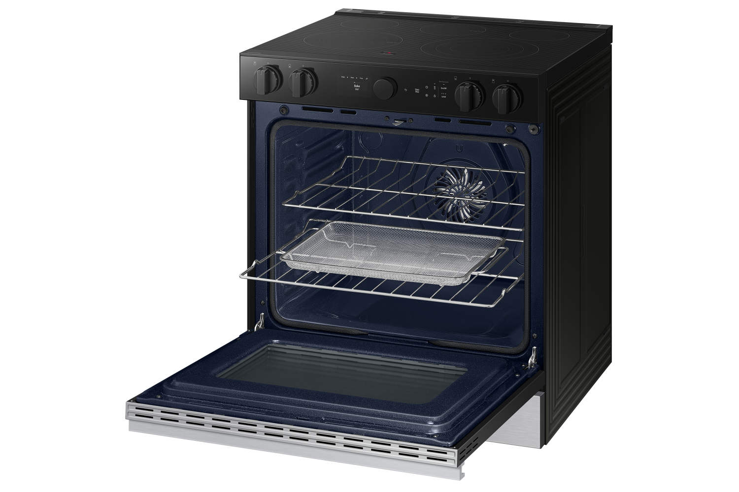 Samsung BESPOKE Stainless Steel 30" True Convection Slide In Range with Oven Camera (6.3cu.ft.) - NSE6DG8700SRAC