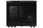 Samsung BESPOKE White Glass 30" Gas True Convection Slide in Range with Oven Camera (6.0cu.ft) - NSG6DB870012AA