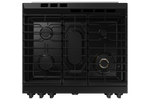 Samsung BESPOKE Matte Black Steel 30" Gas True Convection Slide in Range with Air Sous Vide and Air Fry (6.0cu.ft) - NSG6DG8500MTAA