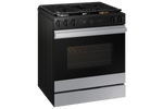 Samsung BESPOKE Stainless Steel 30" Gas True Convection Slide in Range with Oven Camera (6.0cu.ft) - NSG6DG8700SRAA