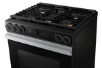 Samsung BESPOKE Stainless Steel 30" Gas True Convection Slide in Range with Oven Camera (6.0cu.ft) - NSG6DG8700SRAA