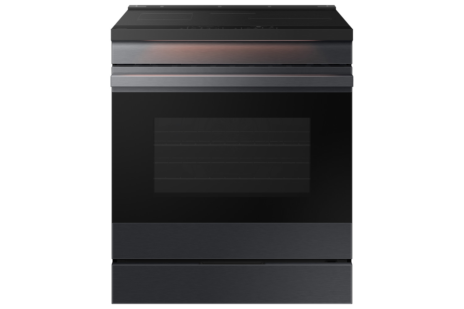 Samsung BESPOKE Matte Black Steel True Convection Induction Slide in With Air Sous Vide (6.3cu.ft.) - NSI6DG9500MTAC
