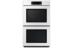 Samsung BESPOKE White Glass Double Oven (10.2 cu. ft) - NV51CB700D12AA