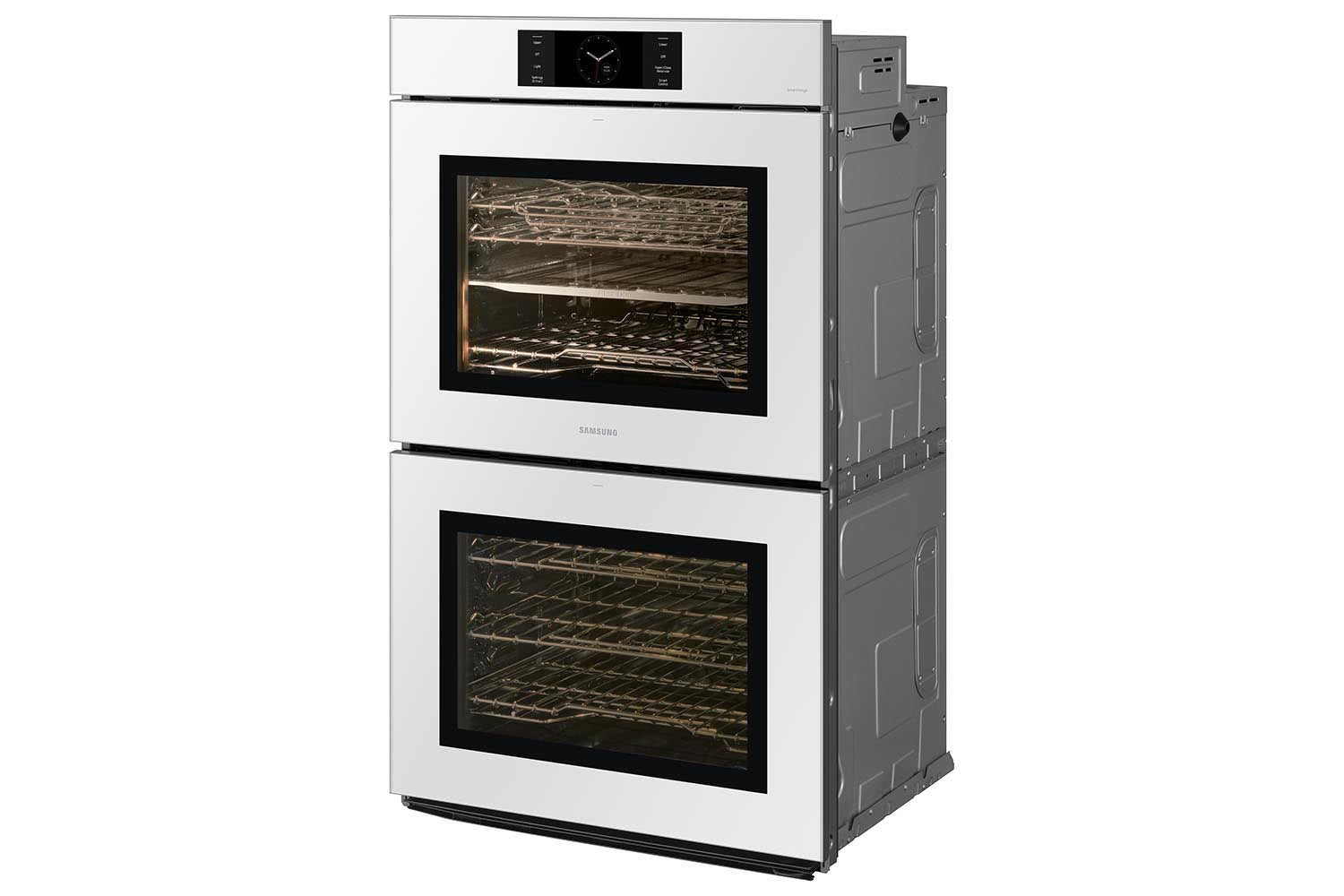 Samsung BESPOKE White Glass Double Oven (10.2 cu. ft) - NV51CB700D12AA