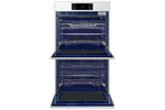 Samsung BESPOKE White Glass Double Oven (10.2 cu. ft) - NV51CB700D12AA
