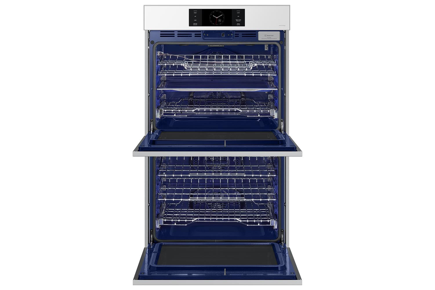 Samsung BESPOKE White Glass Double Oven (10.2 cu. ft) - NV51CB700D12AA