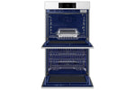 Samsung BESPOKE White Glass Double Oven (10.2 cu. ft) - NV51CB700D12AA
